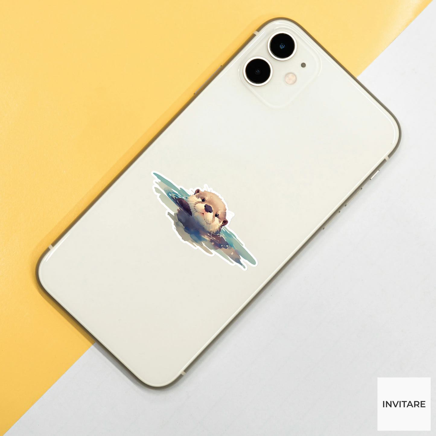 Adorable Watercolour Otter Sticker | Designed for Nature Lovers with Heart