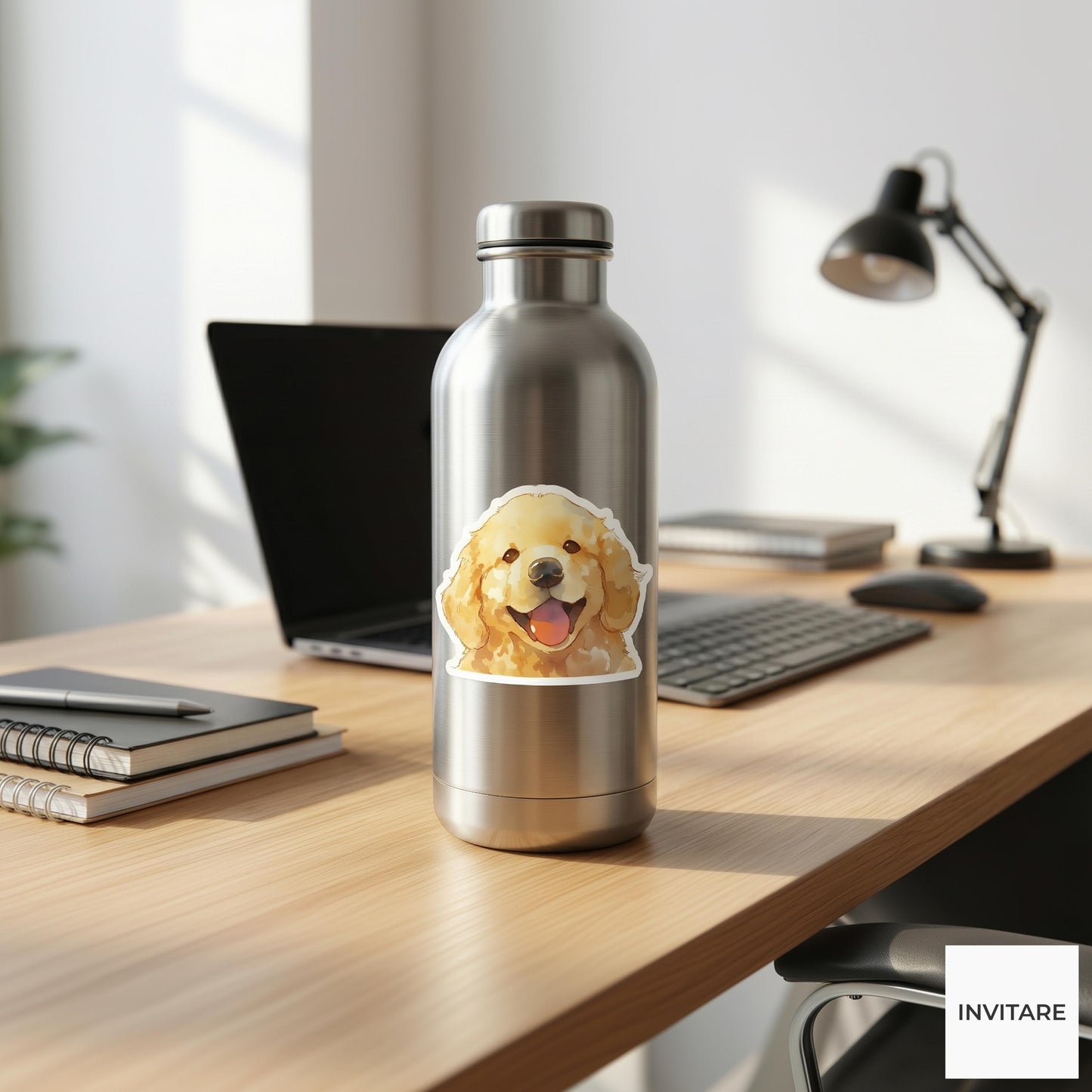 Golden Retriever Dog Sticker | Weather-Resistant Vinyl Pup Decal