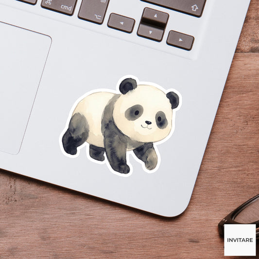 Panda Sticker Watercolor Mellow Walking Forest Bear Decal for Journal Planner Gift Stationery Art