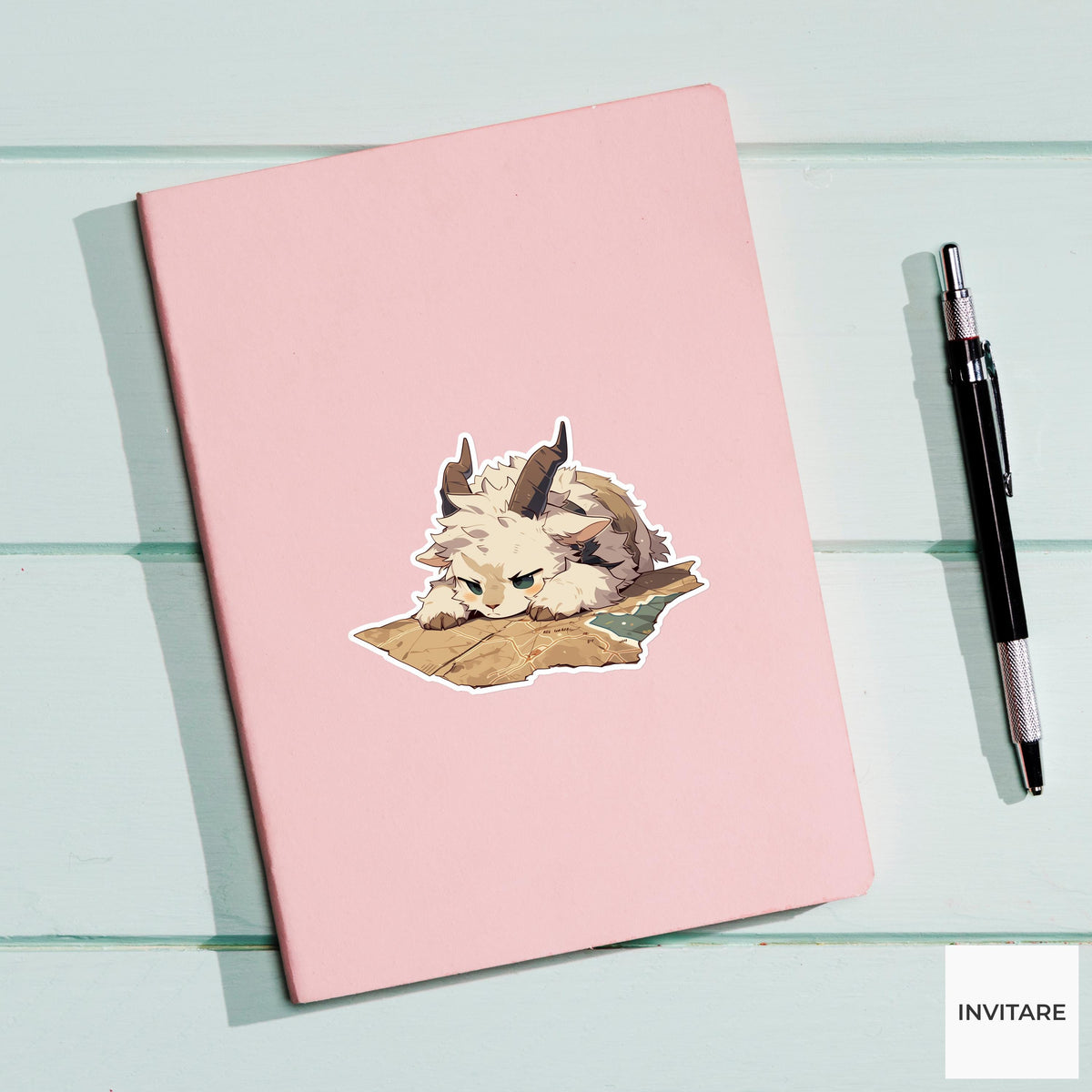 Giraffe Bow Tie Sticker, Getting Ready Late Funny Animal Meme Laptop Water Bottle Decal
