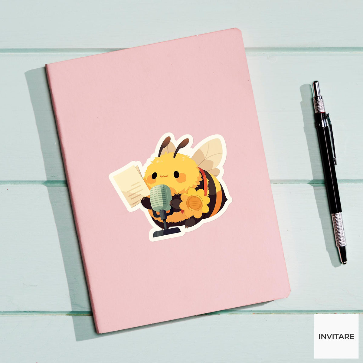 Bumblebee Spelling Bee Student Sticker, Cute Kawaii Laptop Bottle Planner Journal Spelling Gift