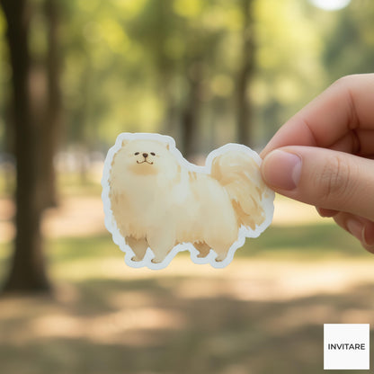 Watercolor Samoyed Sticker | Vinyl Dog Decal for Laptop, Water Bottle & Journal