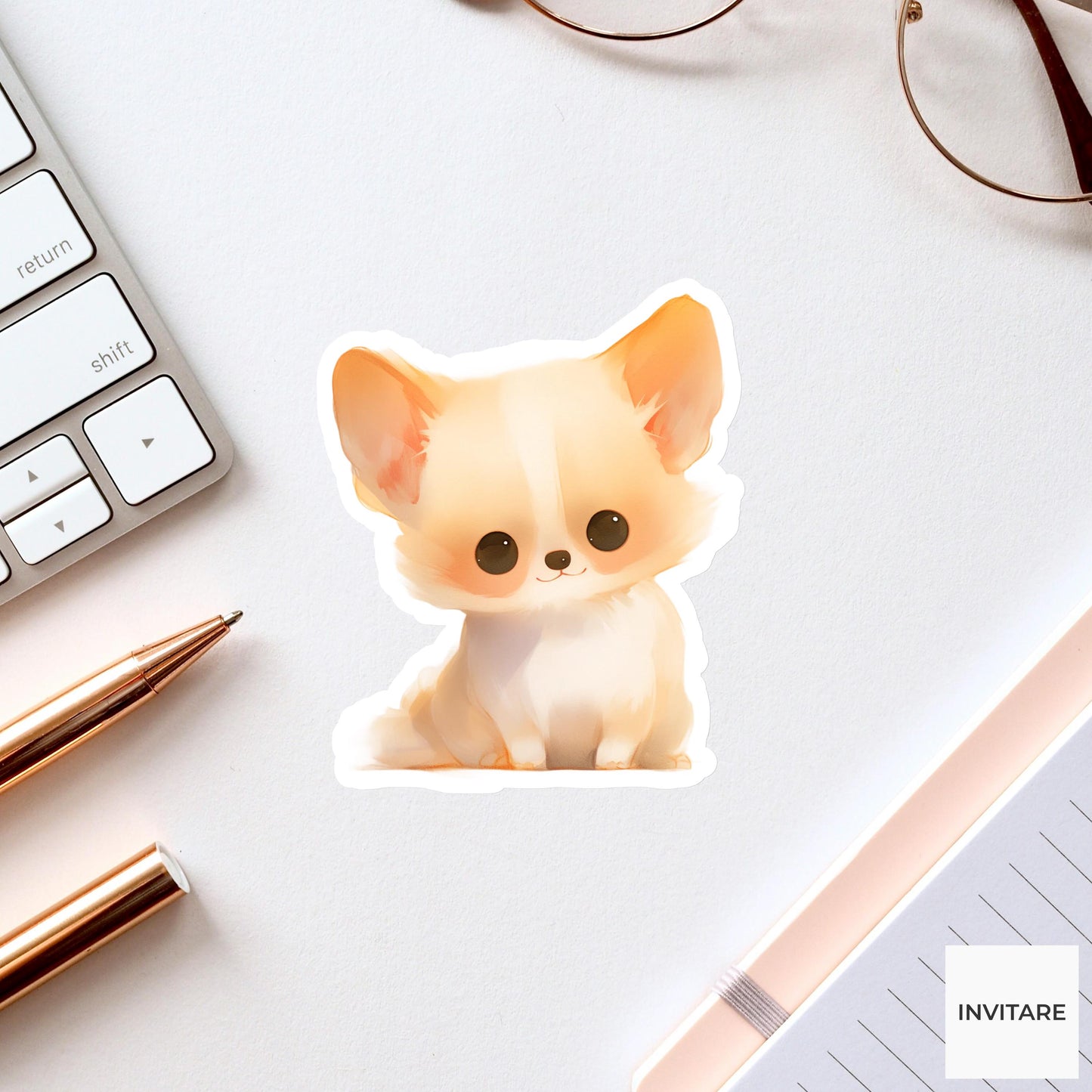 Watercolour Chihuahua Sticker | Adorable Dog Art Decal