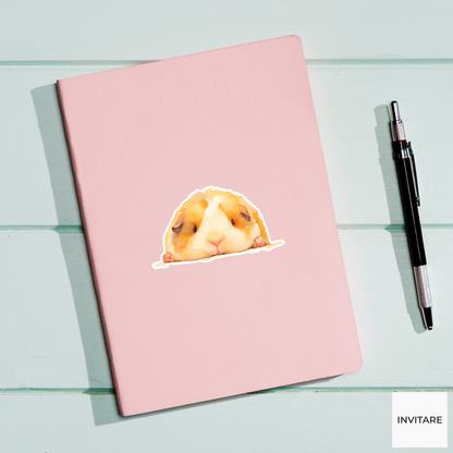 Adorable Watercolour Guinea Pig Sticker | Decal for Laptops & Journals