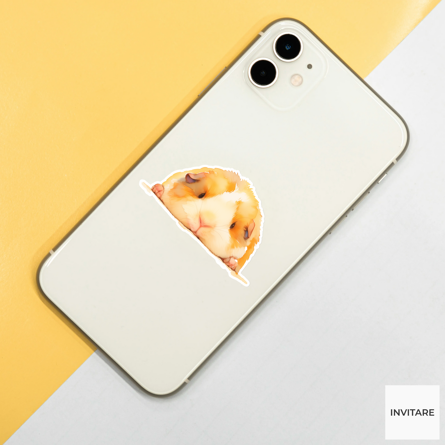 Adorable Watercolour Guinea Pig Sticker | Decal for Laptops & Journals