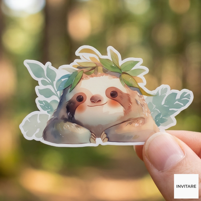 Adorable Sloth Sticker | Fun & Playful Designs for Gifts