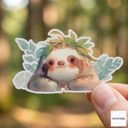 Adorable Sloth Sticker | Fun & Playful Designs for Gifts