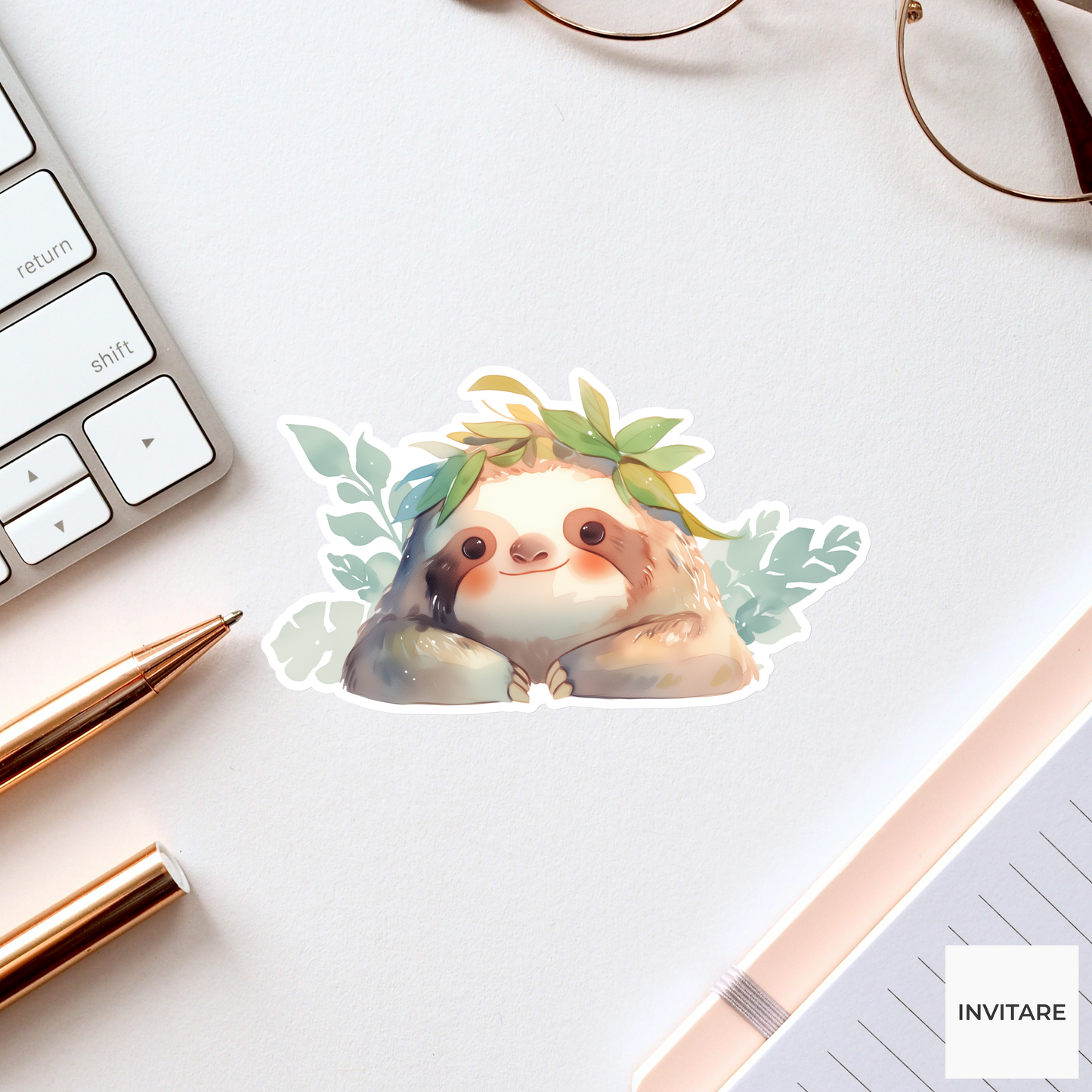 Adorable Sloth Sticker | Fun & Playful Designs for Gifts