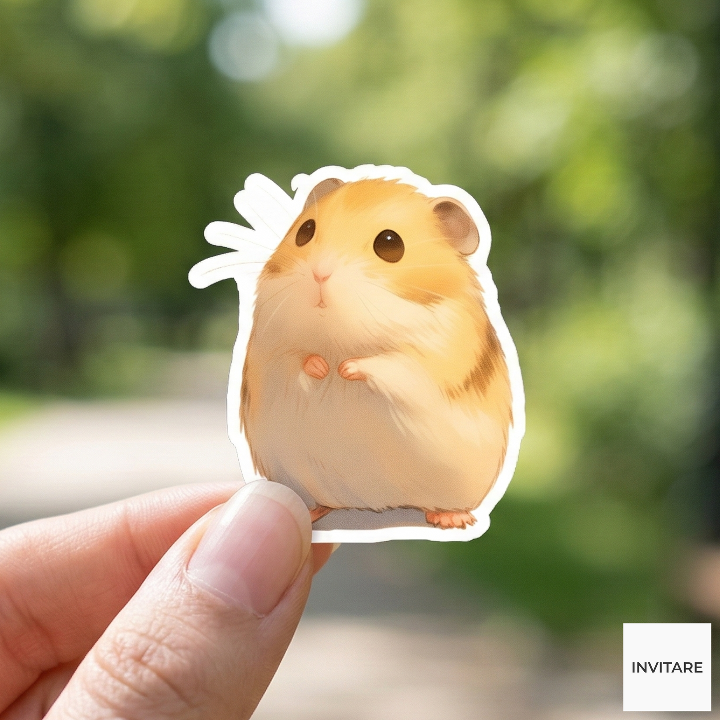 Watercolour Hamster Sticker | Gift Designed for Hamster Lovers