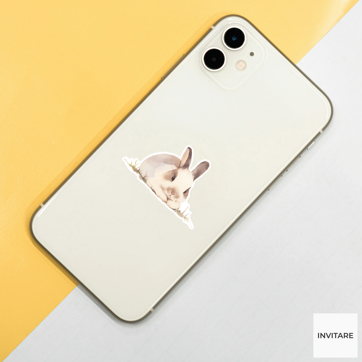 Watercolour Rabbit Sticker | Designed for Journals & Scrapbooking