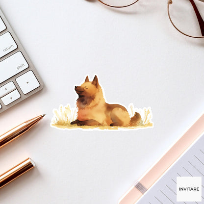 Belgian Shepherd Vinyl Sticker | Dog Lover Puppy Decor