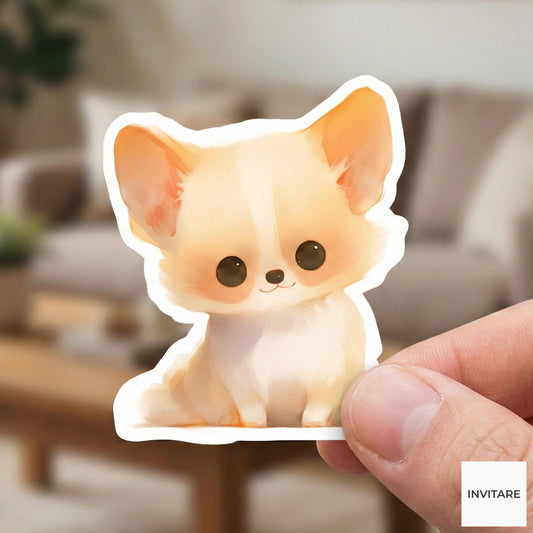 Watercolour Chihuahua Sticker | Adorable Dog Art Decal