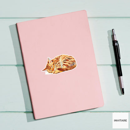 Watercolor Bengal Cat Sticker | Pet Art Decal