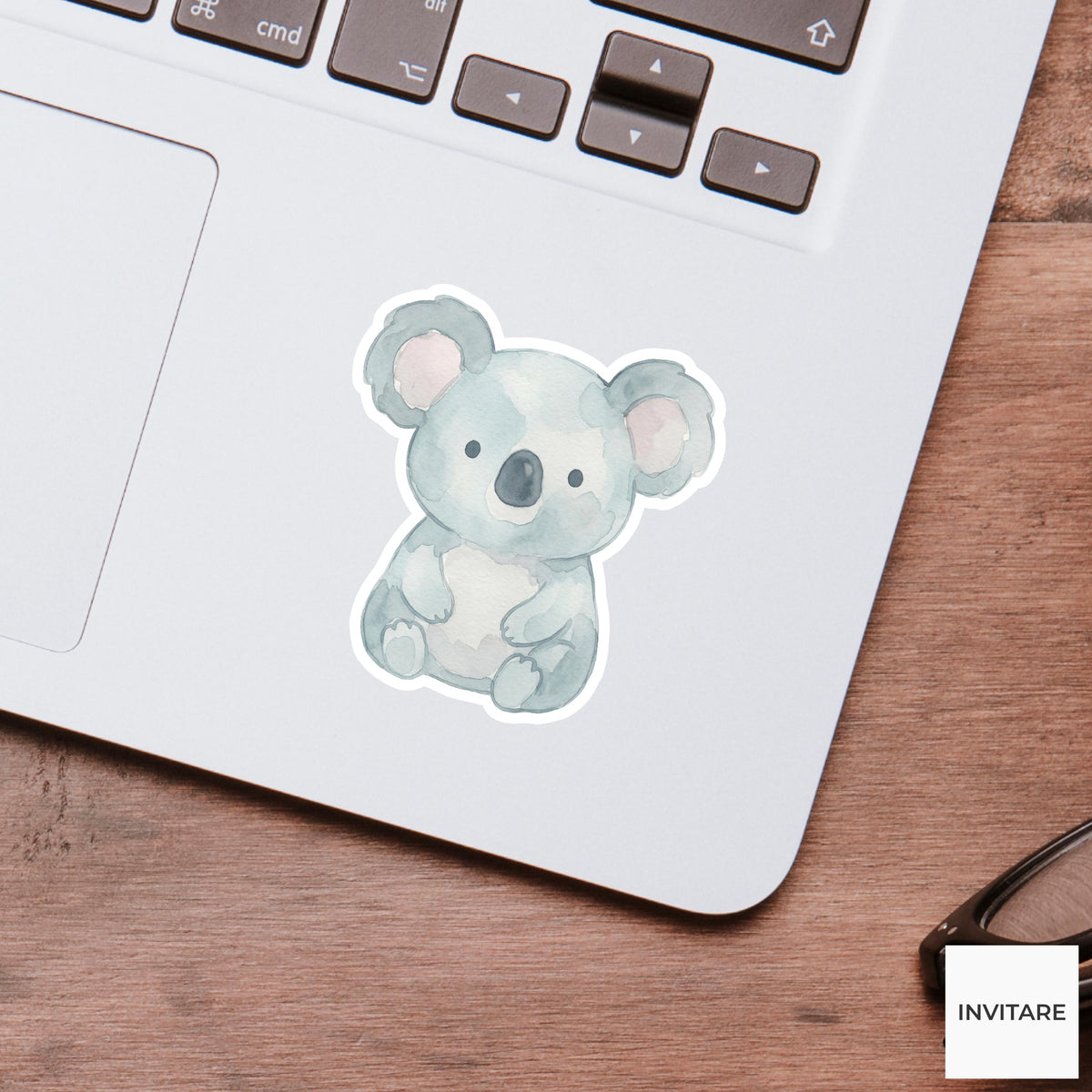 Adorable Watercolour Koala Sticker Healing Animal Decal for Planner Journal Laptop Family Friend Gift