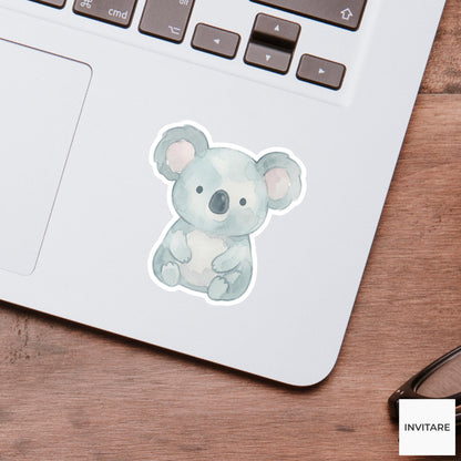 Adorable Watercolour Koala Sticker Healing Animal Decal for Planner Journal Laptop Family Friend Gift