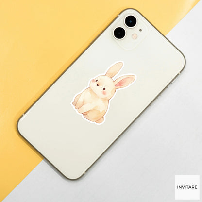 Adorable Watercolor Bunny Sticker Rabbit Planner Decal Journal Laptop Gift For Family Friends