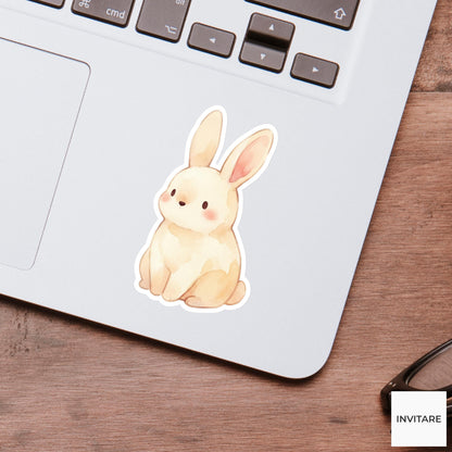 Adorable Watercolor Bunny Sticker Rabbit Planner Decal Journal Laptop Gift For Family Friends