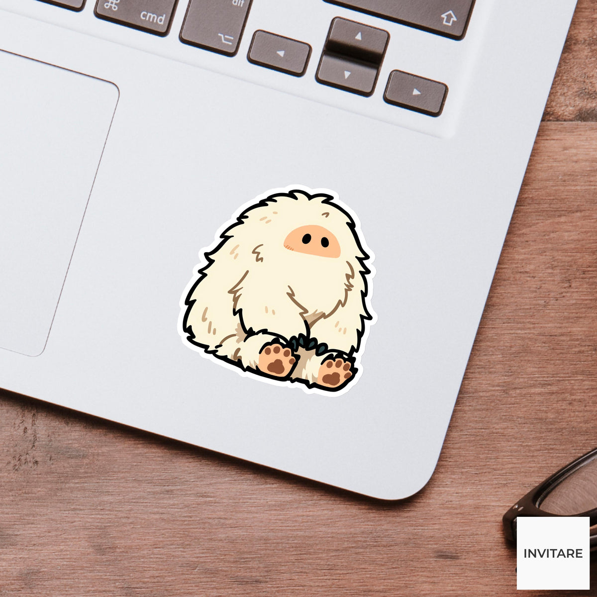 Bigfoot Sticker Modern Vector Sasquatch Blep Decal for Laptop Journal Planner Gift