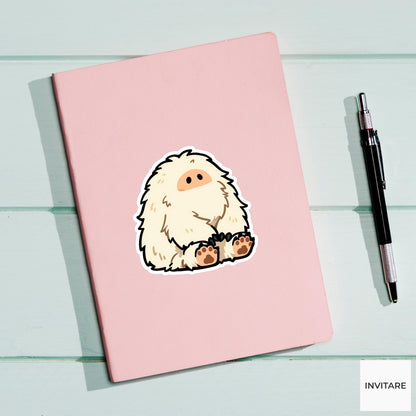 Bigfoot Sticker Modern Vector Sasquatch Blep Decal for Laptop Journal Planner Gift