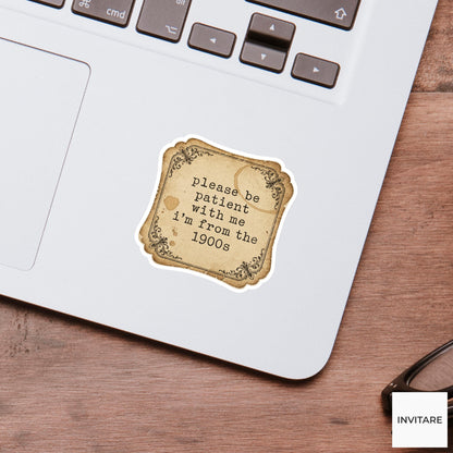 The 1900s Club Sticker Born in the Last Century Funny Vintage Vinyl Decal