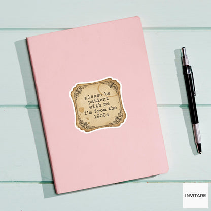 The 1900s Club Sticker Born in the Last Century Funny Vintage Vinyl Decal