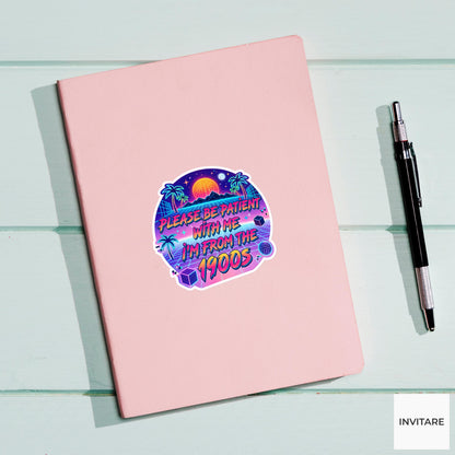 Funny Cat Sticker Not an Antique Just From the 1900s Art Nouveau Decal
