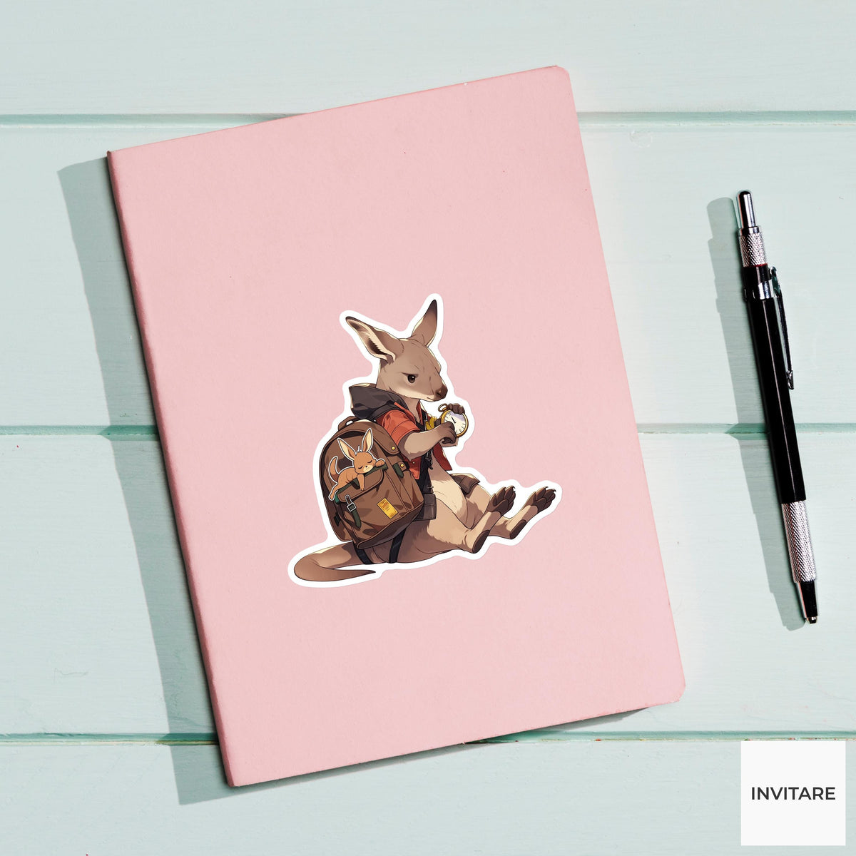 Squirrel Acorn Trophy Sticker, Competitive Snack Funny Animal Meme Laptop Water Bottle Decal