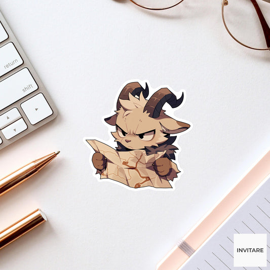 Chipmunk Loyalty Cards Sticker, Tiny Systems Funny Animal Meme Laptop Water Bottle Decal