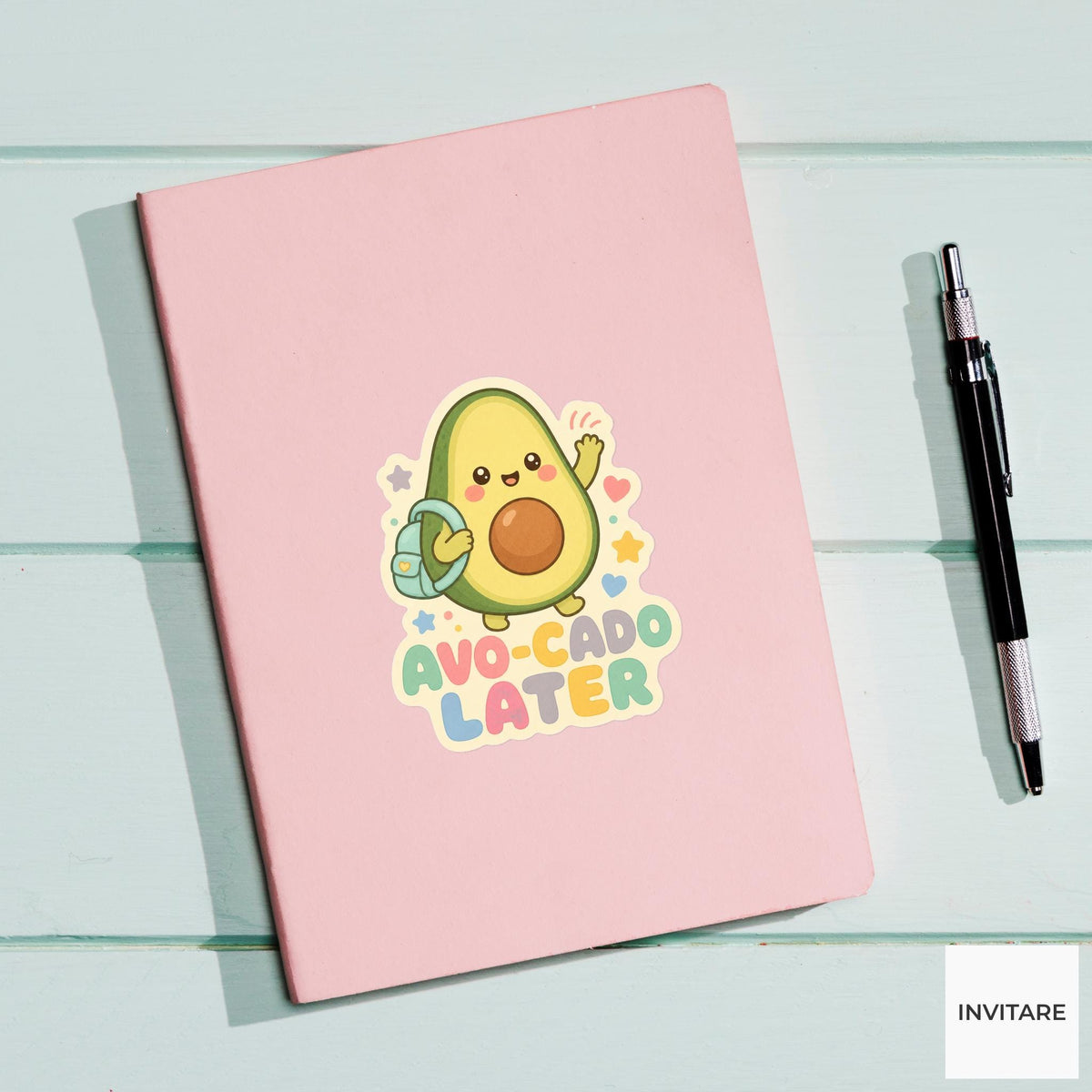 Avo-cado Later Sticker, Funny Avocado Pun Pun Laptop Planner Gift for Food Lover