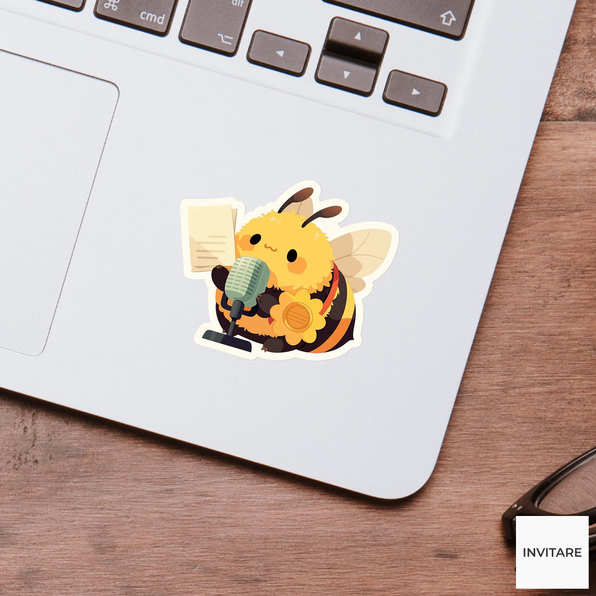 Bumblebee Spelling Bee Student Sticker, Cute Kawaii Laptop Bottle Planner Journal Spelling Gift