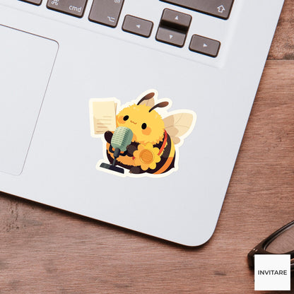 Bumblebee Spelling Bee Student Sticker, Cute Kawaii Laptop Bottle Planner Journal Spelling Gift