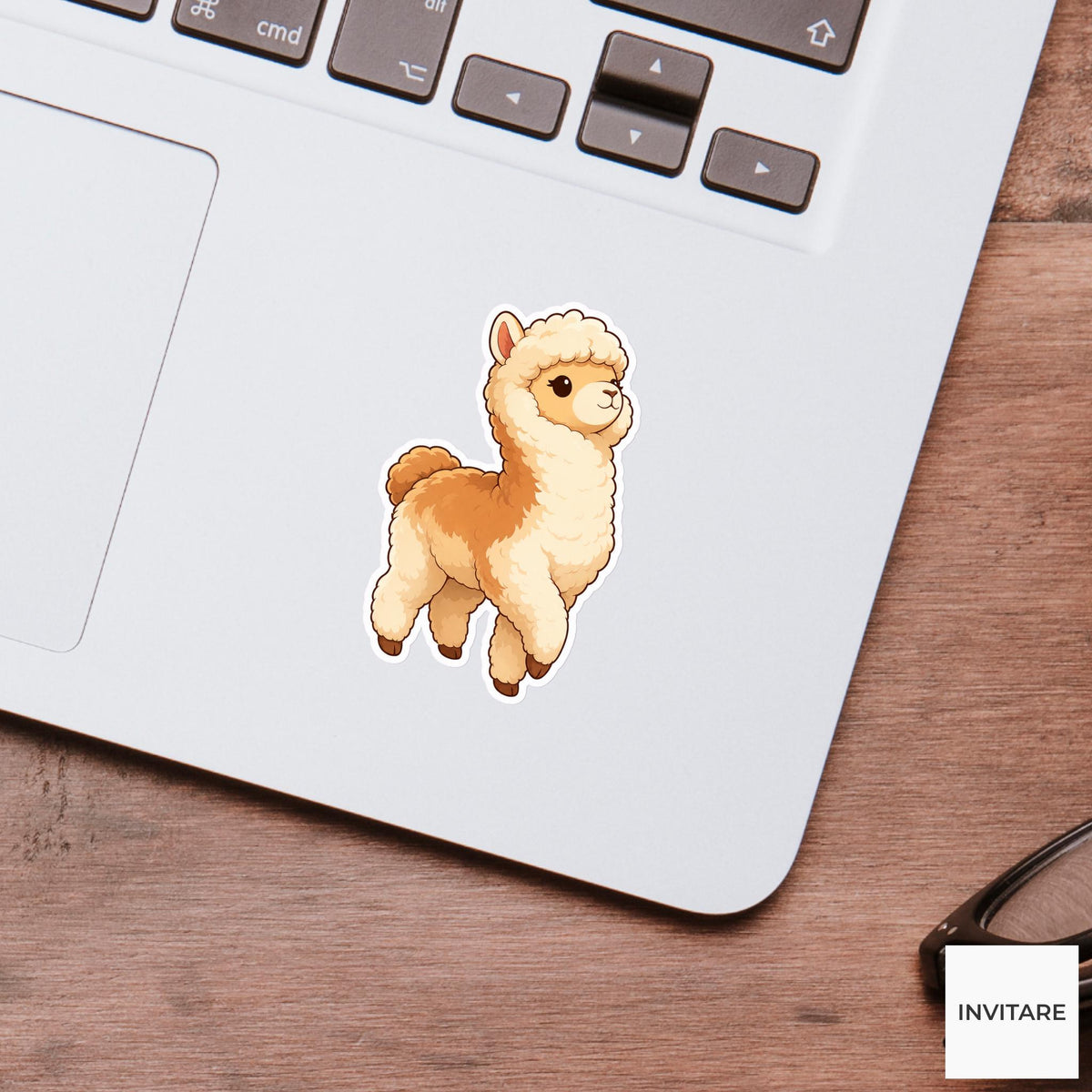 Proud Fluffy Alpaca Sticker, Groomed Kawaii Laptop Bottle Planner Journal Farm Animal Gift