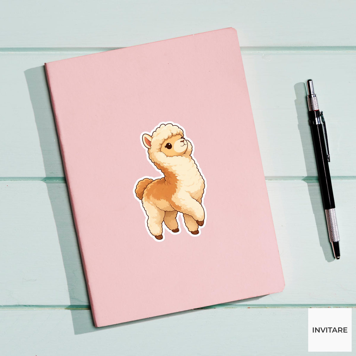 Proud Fluffy Alpaca Sticker, Groomed Kawaii Laptop Bottle Planner Journal Farm Animal Gift