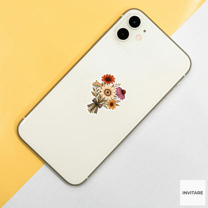 Eyeball Wildflower Bouquet Sticker, Cute Spooky Halloween Laptop Bottle Planner Journal Gift