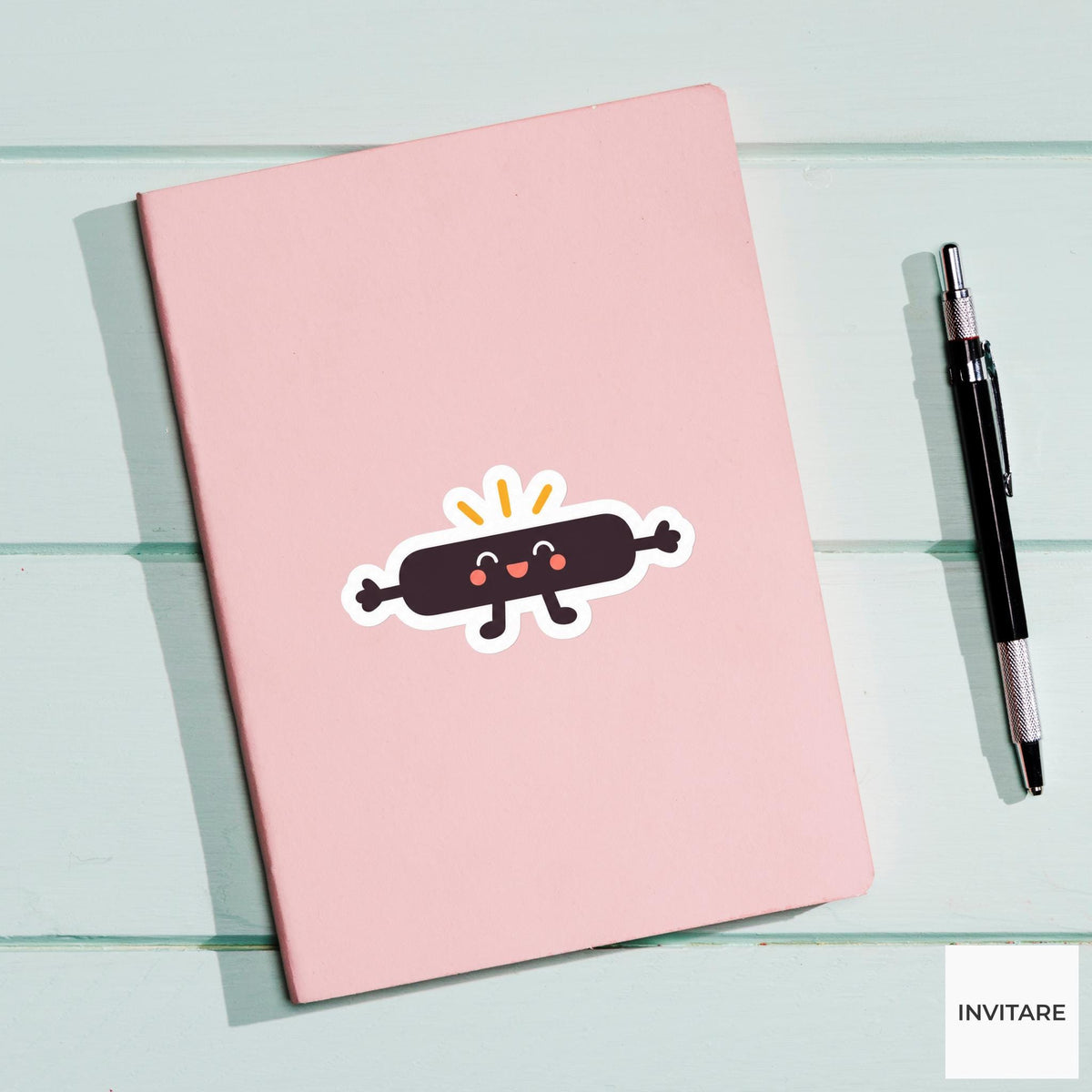 dash stretching its little arms to either side Vinyl Sticker