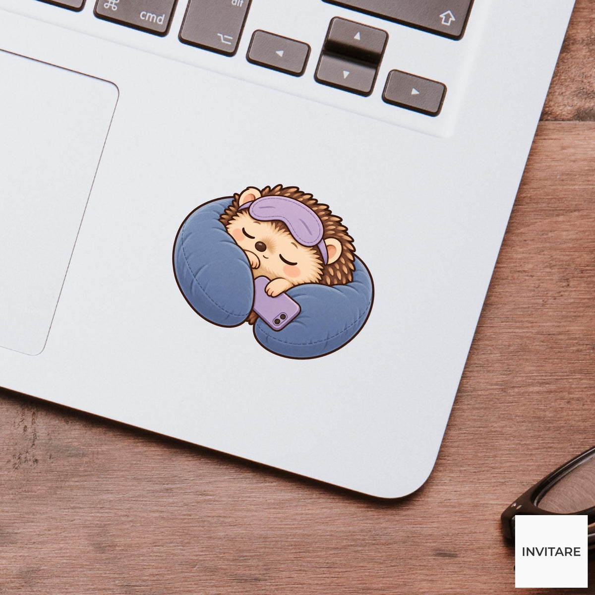 Hedgehog Do Not Disturb Vinyl Sticker, Cozy Homebody Animal Decal, Introvert Gift