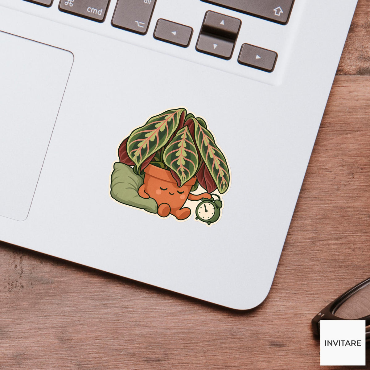 Prayer Plant After Hours Sticker, Office Mood Plant, Planner and Notebook Decor, Coworker Gift